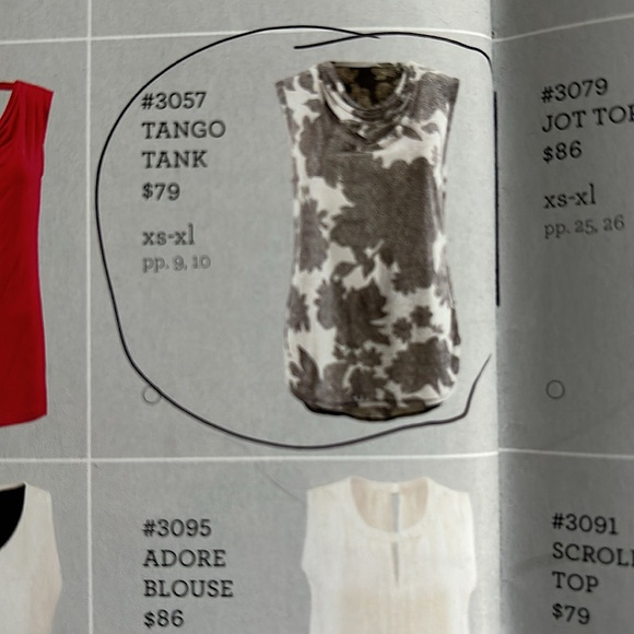 Black and White Cabi Tango Tank..Size Small - Picture 3 of 4